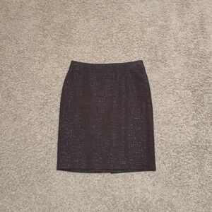Ann Taylor Dark Brown Pencil Skirt